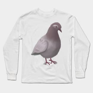 Cute Pigeon Drawing Long Sleeve T-Shirt